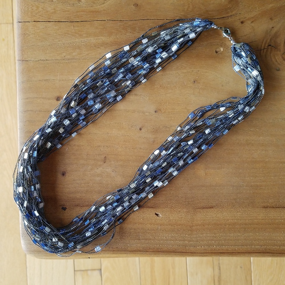 Silk Thread Multi Strand Necklace